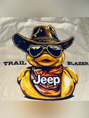 Jedco Jeep Trailblazer Cowboy Hat Duck Shirt - XL